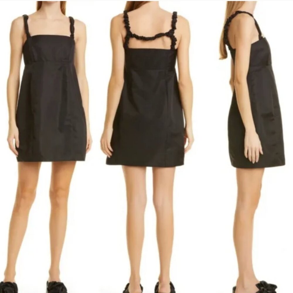 Ganni *BRAND NEW* Mini Dress in Black